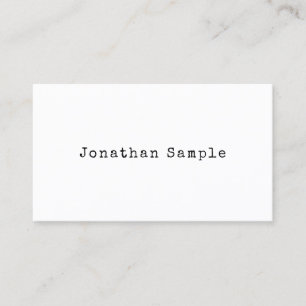 Vintage Look Design Minimalist Plain Retro Trendy Business Card