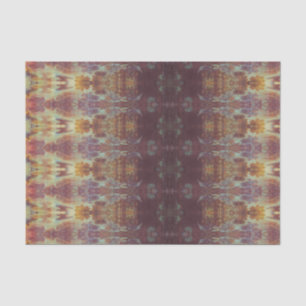 Vintage look gold and purple pattern tissue paper