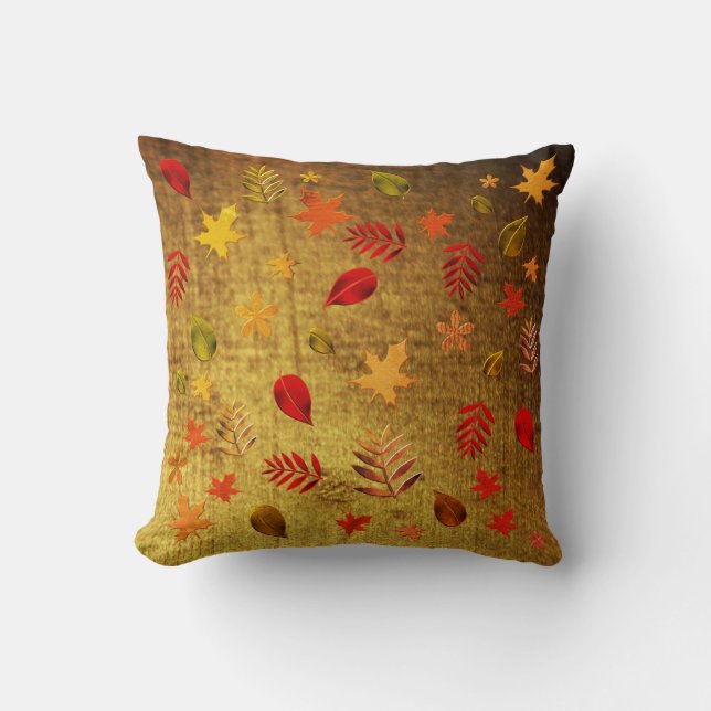 Vintage-Look gold used Cushion (Front)