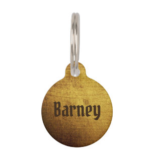 Vintage-Look gold used. Vintage Art Pet Tag