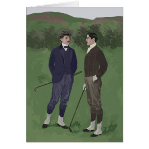 Vintage look golf scene