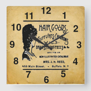 Vintage Look Hair Salon Wall Clock