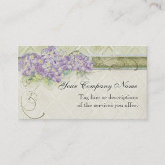 Vintage Look Lilac Hydrangea -  Business Cards