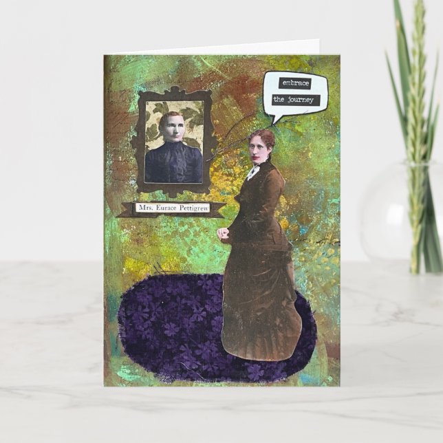 Vintage Look Mixed-media Style Card (Front)