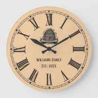 Vintage Look Roman Numeral Beehive | Family Name