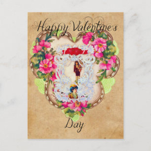 Vintage Look Valentine Postcard