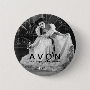 Vintage looking AVON beauty button