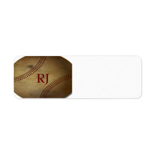 Vintage Looking Baseball with Custom Monogram