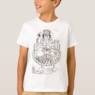 Vintage Lord Ganesha T Shirt Hindu Hinduism Yoga _