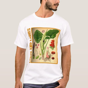 Vintage Lords And Ladies Botanical Plant Art T-Shirt