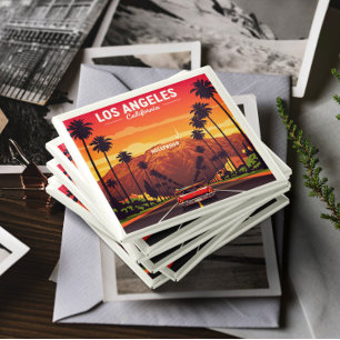 Vintage Los Angeles California Magnet