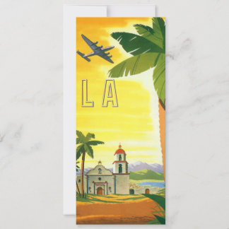 Vintage Los Angeles, California Mission with Palm