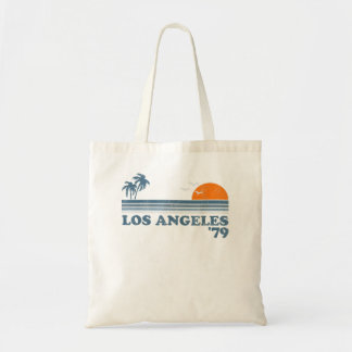 Vintage Los Angeles California Retro Sunset Surfin Tote Bag