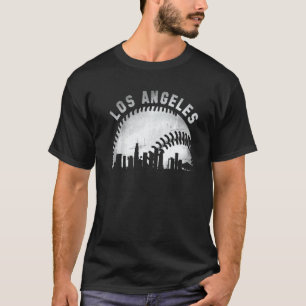 Vintage Los Angeles Skyline City Baseball 1 T-Shirt