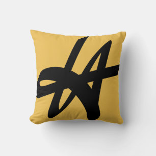 Vintage Los Angeles typography throw pillow   LA