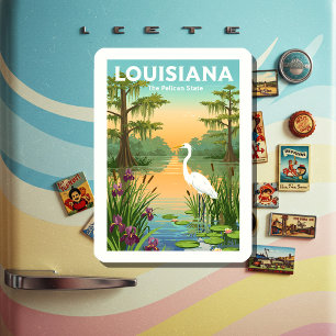 Vintage Louisiana Magnet