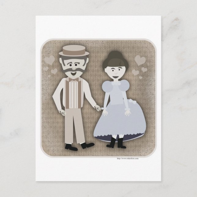 Vintage Love 1890s Style Postcard (Front)