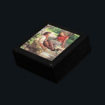 Vintage Love and Romance, High School Sweethearts Gift Box<br><div class="desc">Vintage illustration love and romance design featuring a cute young couple flirting at school. The teenagers are sitting with their textbooks on some steps in the shade of the trees om campus.</div>