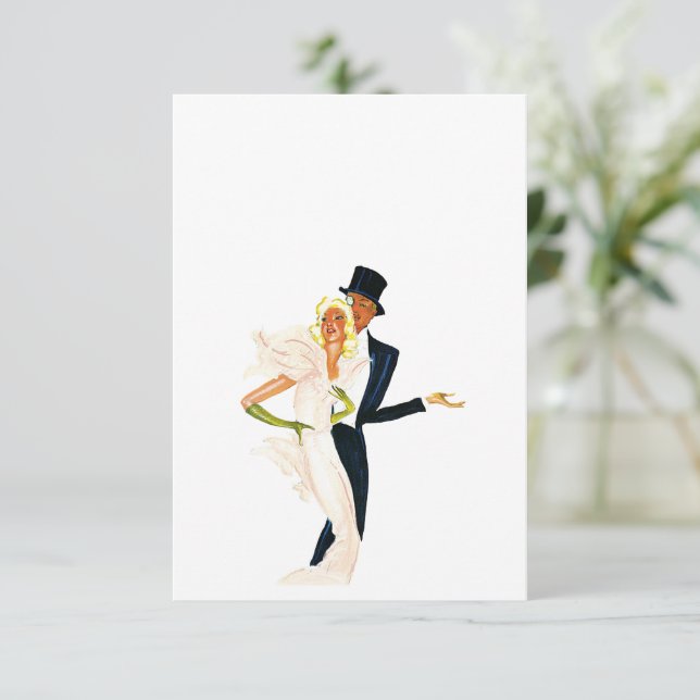 Vintage Love and Romance, Modern Wedding Couple (Standing Front)