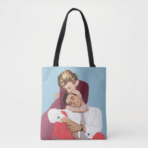 Vintage Love and Romance, Newlyweds Tote Bag