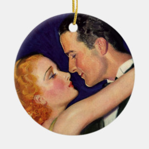 Vintage Love and Romance, Retro Hollywood Movies Ceramic Tree Decoration