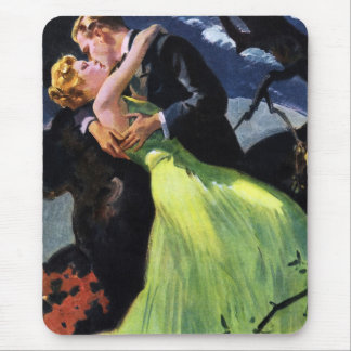 Vintage Love and Romance, Romantic Kiss Mouse Pad