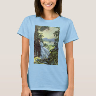 Vintage Love and Romance, Romantic Tropical View T-Shirt
