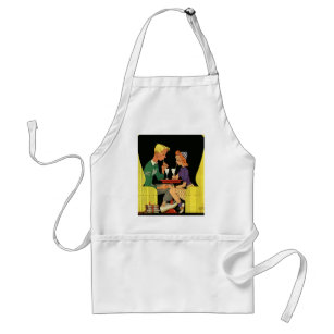 Vintage Love and Romance, Teens at the Soda Shop Standard Apron