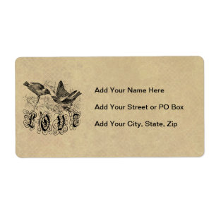 Vintage Love Birds Apparel and Gifts