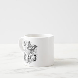 Vintage Love Birds Apparel and Gifts Espresso Cup