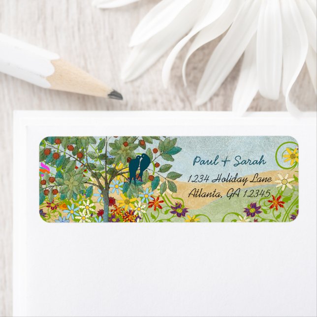 Vintage Love Birds Fruit Tree  Damask Hills (Insitu)