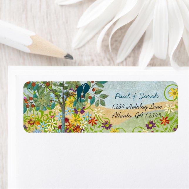 Vintage Love Birds Fruit Tree  Damask Hills (Insitu)