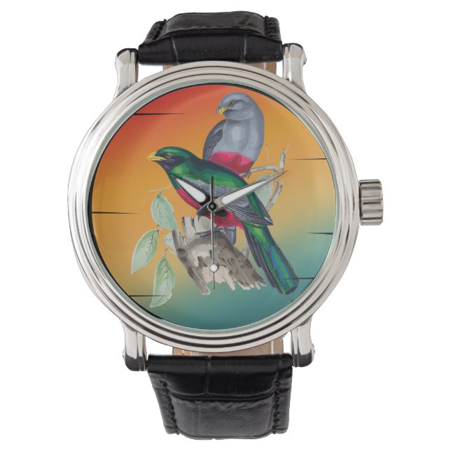 Vintage love birds  watch (Front)