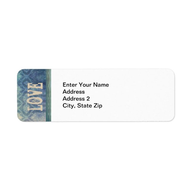 Vintage Love Customisable Mailing Labels (Front)