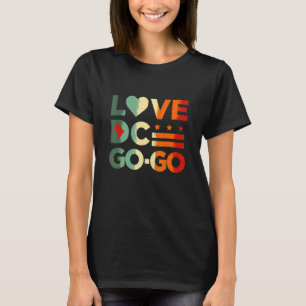 Vintage LOVE Heart Map DC GO GO Graphic T-Shirt
