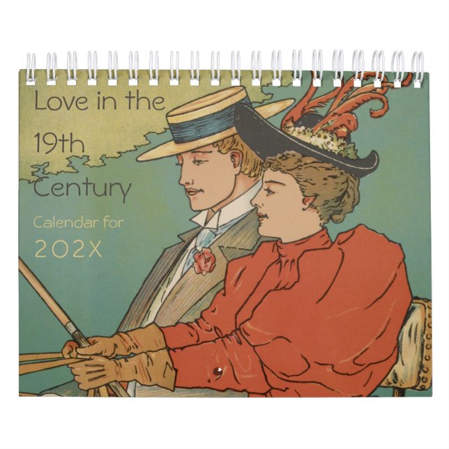 Vintage Love in the 19th Century Newlyweds Calendar (Cover)
