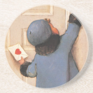 Vintage Love Letter by Jessie Willcox Smith Coaster