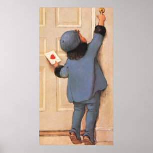 Vintage Love Letter by Jessie Willcox Smith Poster