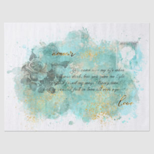 Vintage Love Letter Tissue Paper
