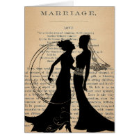 Vintage Love & Marriage Lesbian Wedding Longfellow