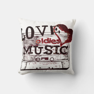 Vintage Love oldies music Pillow