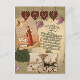 Vintage Love Postcard
