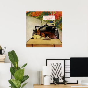 Vintage Love, Road Closed Proceed at Your Own Risk Poster