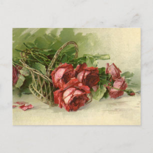 Vintage Love, Romance, Romantic, Save the Date Announcement Postcard