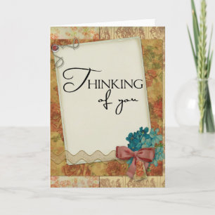 Vintage Love Thinking Of You Card