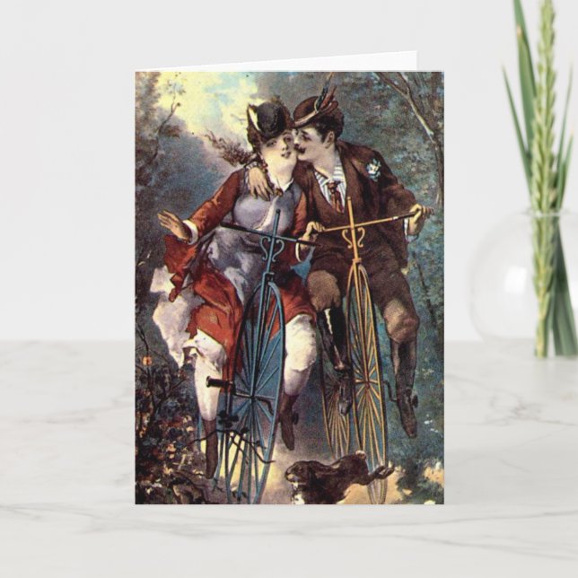 Vintage Lovers - Customise Holiday Card (Front)