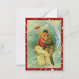 Vintage Lovers Moon Valentine Love Notes