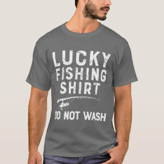 Vintage Lucky Fishing Fisherman Fathers Dayvint T-Shirt