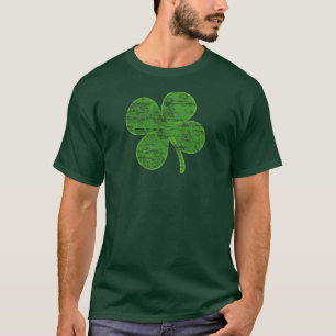 Vintage Lucky Four-Leaf Clover T-shirt