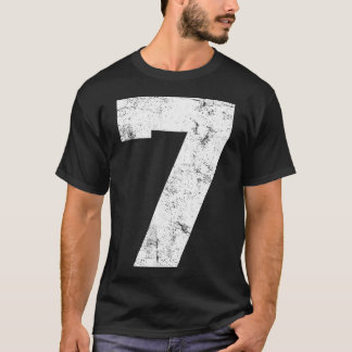 Vintage Lucky Number 7 Birthday Sports Player T-Shirt